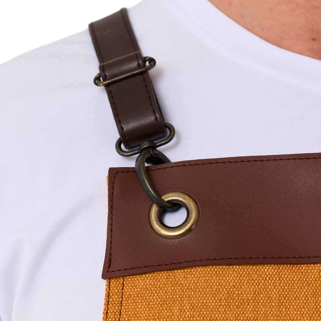 New York Apron - Marigold Orange