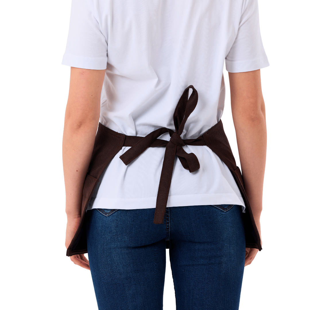 Stockholm Bistro Apron - Coffee Brown