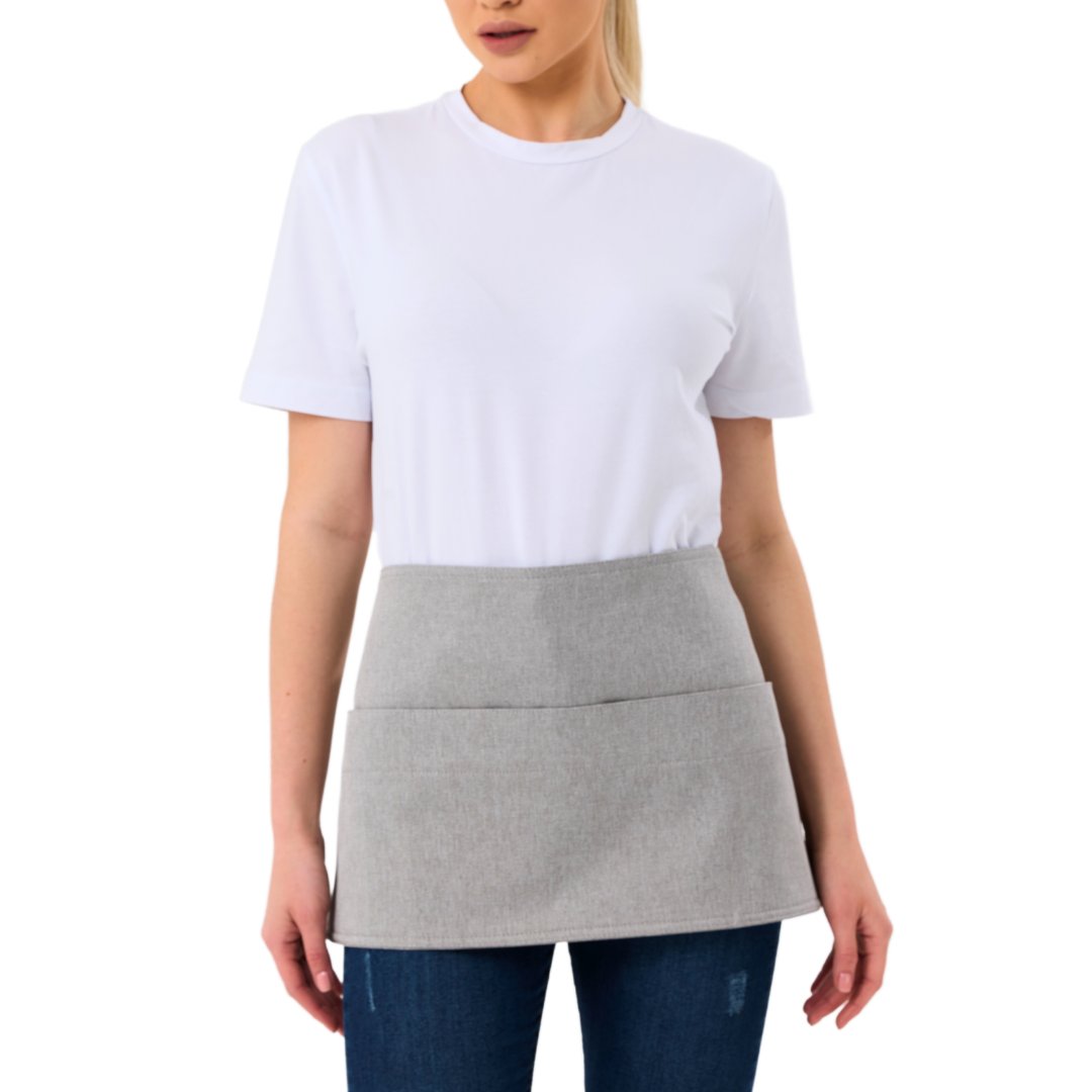 Stockholm Bistro Apron - Silver Grey